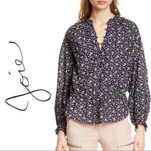 NWT Joie Senaya Floral Print Blouse